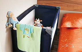 Space for baby cot 